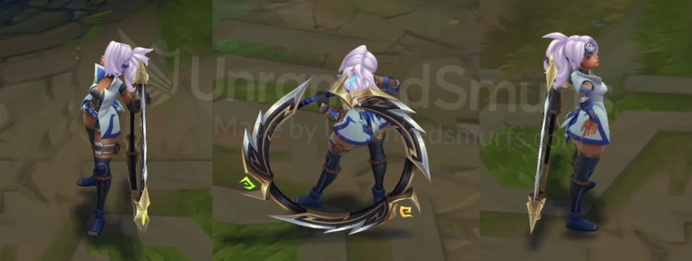 Shocblade Qiyana Back and profile in-game