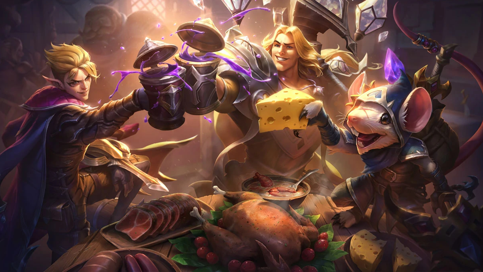 ezreal taric twitch drinking splash art