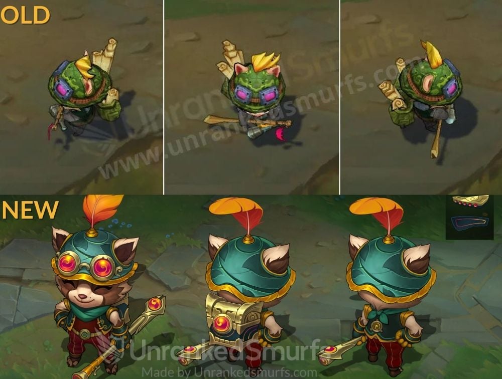 recon teemo old and new skin