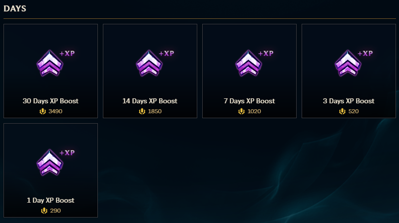 day boosts lol shop