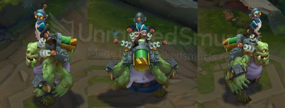 Zombie Nunu and Willump Back and profile in-game