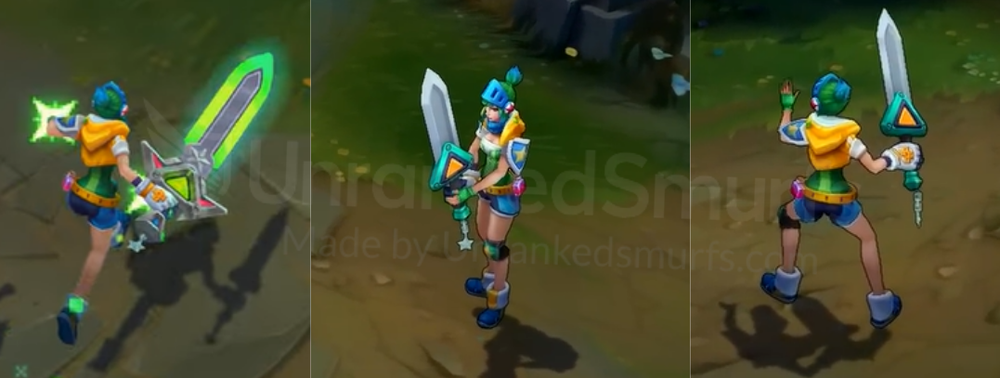 Arcade Riven Back and profile in-game