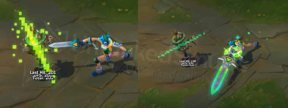 Arcade Riven Auto attack animation