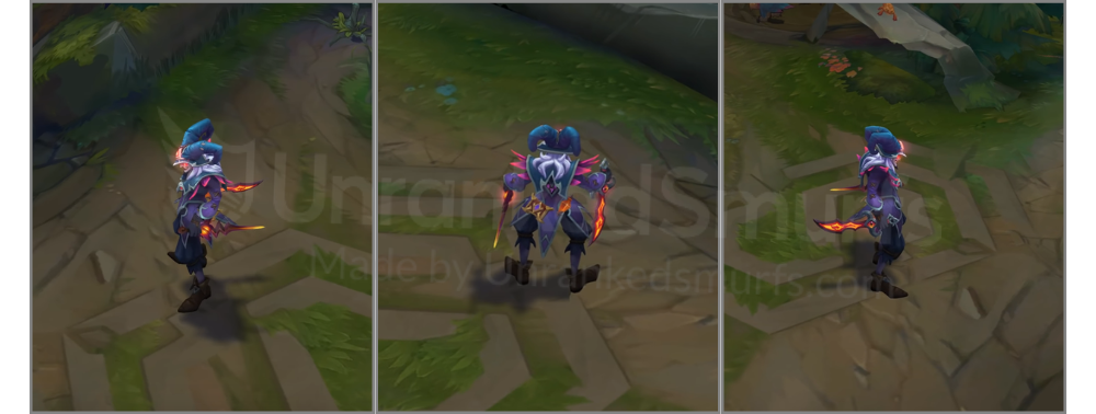 Arcanist Shaco Back and profile in-game