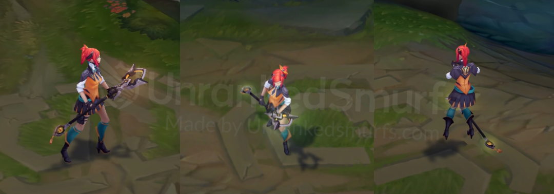 Battle Academia Lux Back and profile in-game