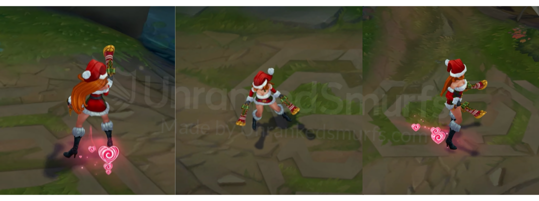 Candy Cane Miss Fortune Back and profile in-game