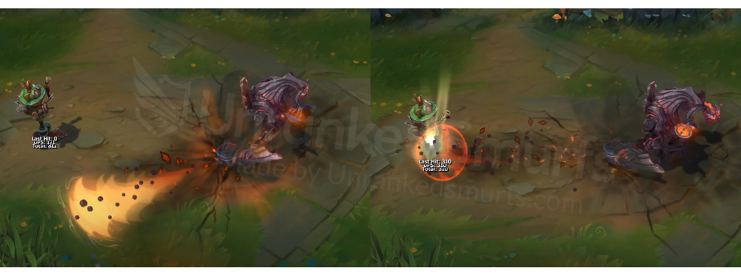 Charred Maokai Q animation