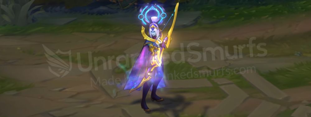 Cosmic Queen Ashe front in-game