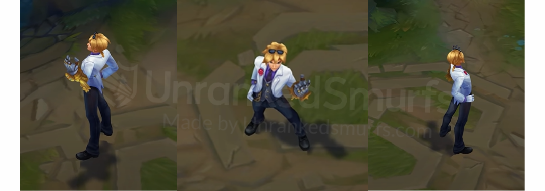 Debonair Ezreal Back and profile in-game