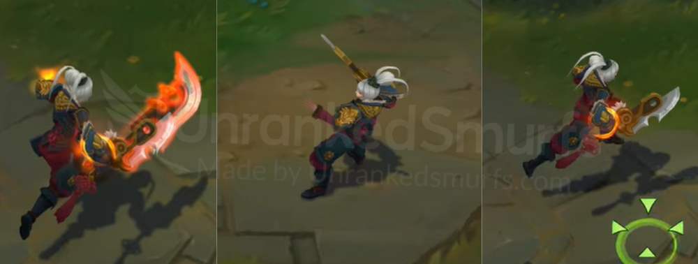 Dragonblade Riven Back and profile in-game