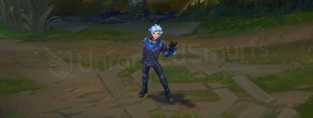 Frosted Ezreal front in-game