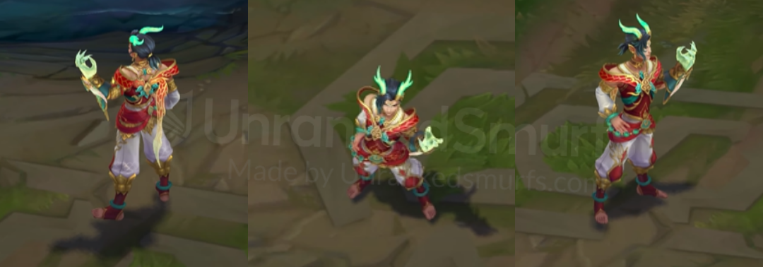 Heavenscale Ezreal Back and profile in-game