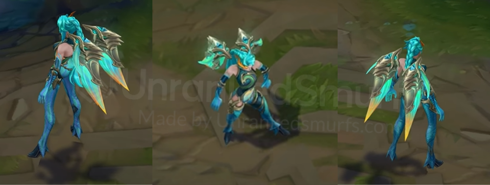 Lagoon Dragon Kai’Sa Back and profile in-game