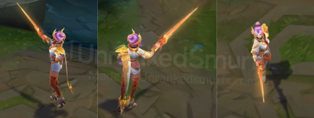 Prestige Lunar Beast Fiora Back and profile in-game