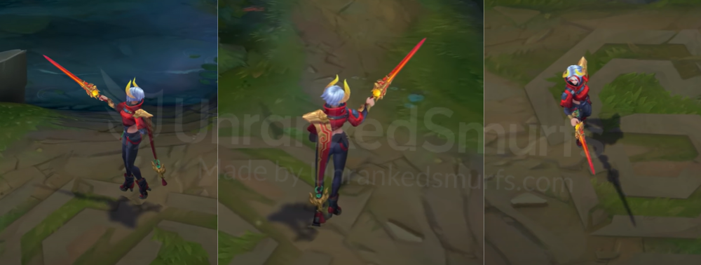 Lunar Beast Fiora Back and profile in-game