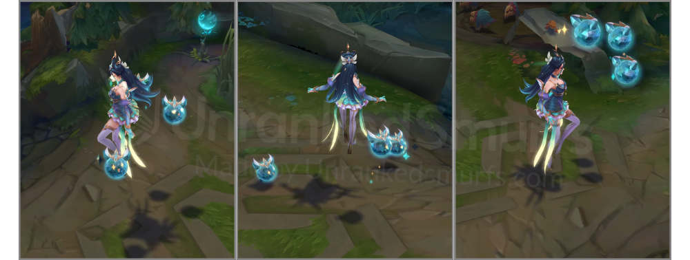 Prestige Star Guardian Syndra Back and profile in-game