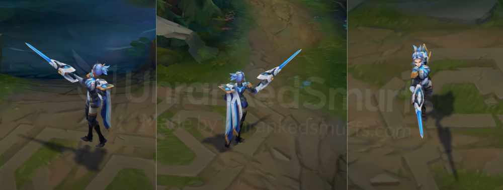 Pulsefire Fiora Back and profile in-game