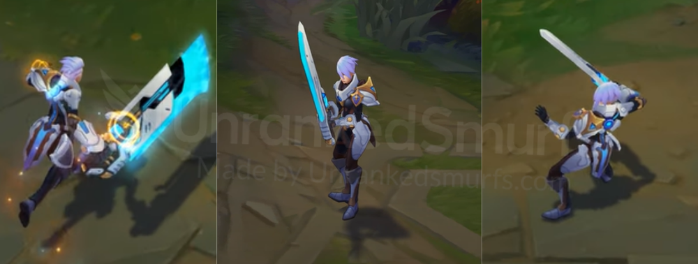 Pulsefire Riven Back and profile in-game