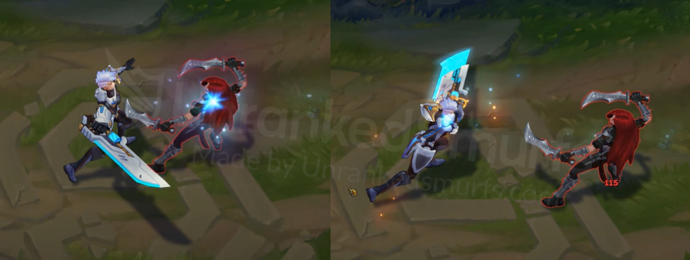 Pulsefire Riven Auto attack animation