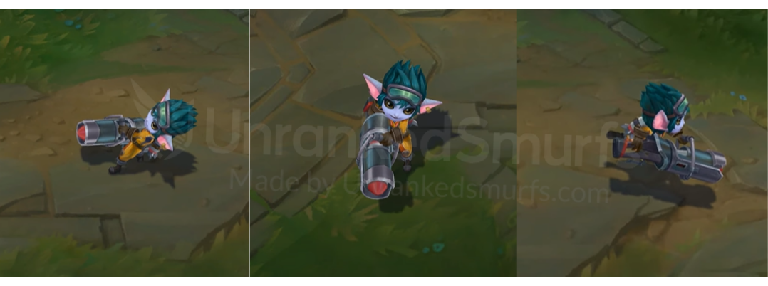 Rocket Girl Tristana Back and profile in-game