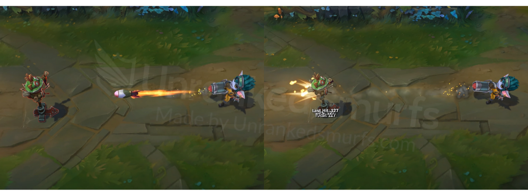 Rocket Girl Tristana Auto attack animation