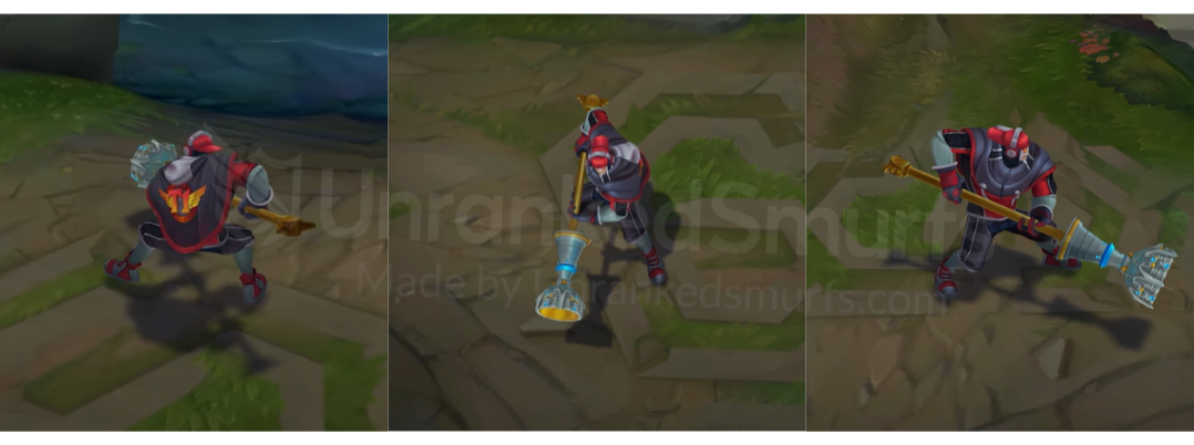 SKT T1 Jax Back and profile in-game