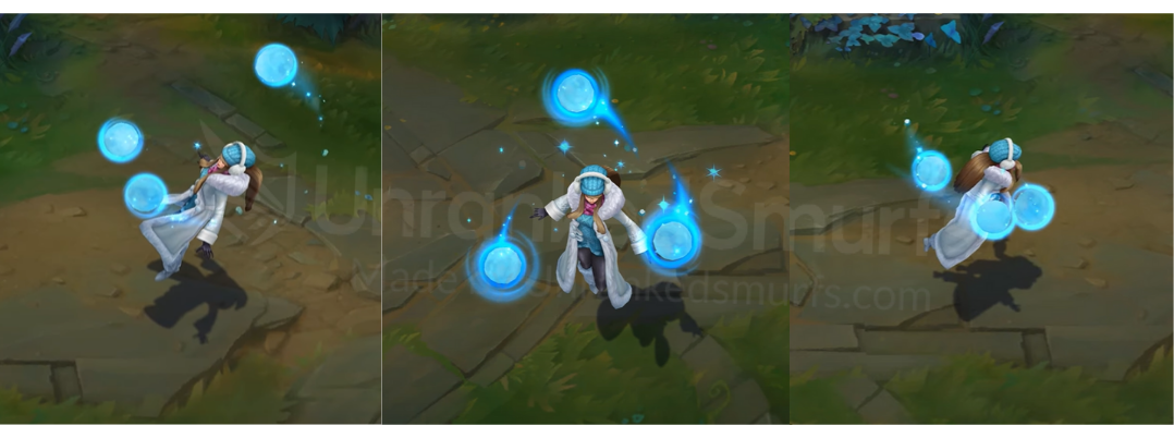 Snow Day Syndra Back and profile in-game