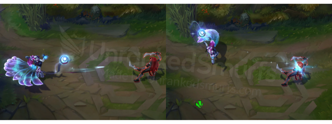 Snow Moon Ahri Auto attack animation