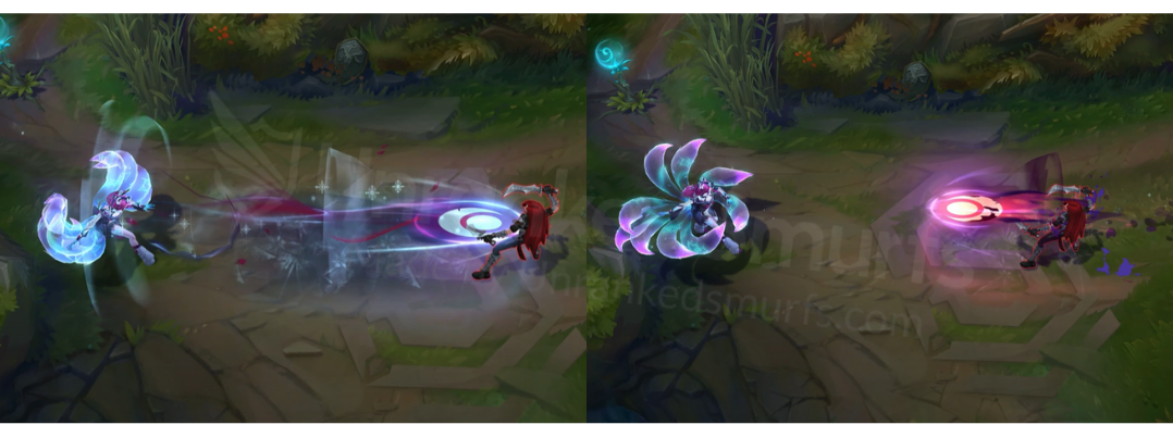 Snow Moon Ahri Q animation