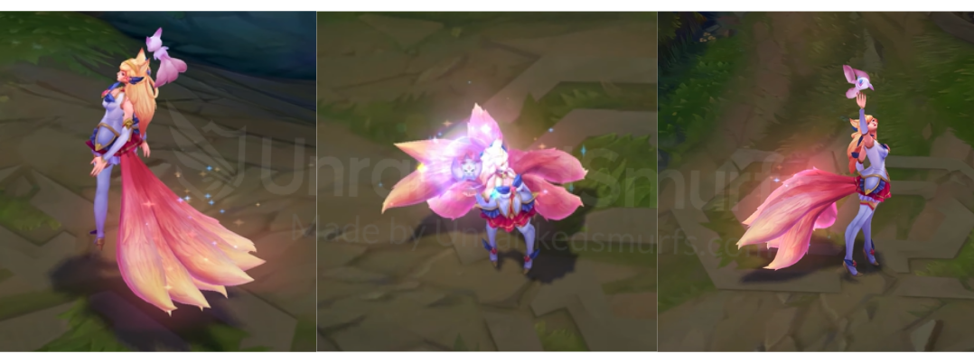 Star Guardian Ahri Back and profile in-game