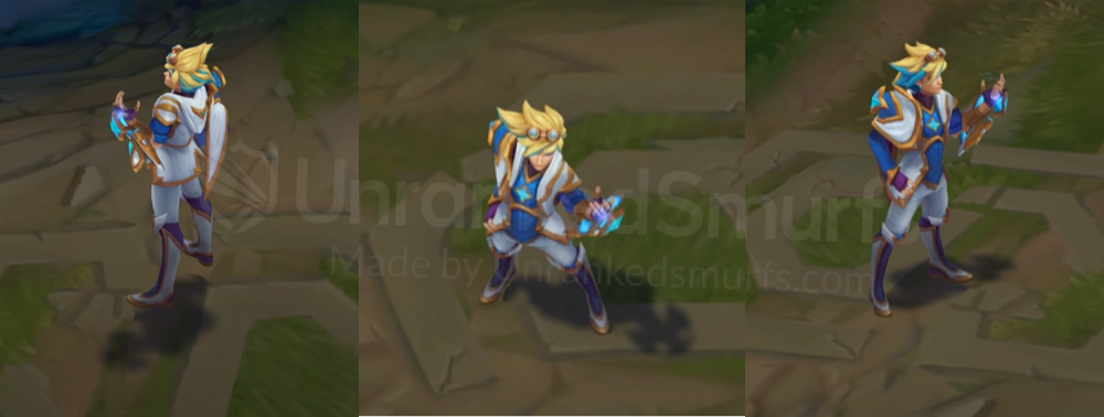 Star Guardian Ezreal Back and profile in-game