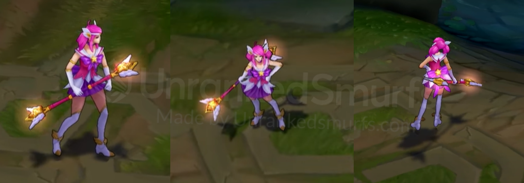 Star Guardian Lux Back and profile in-game