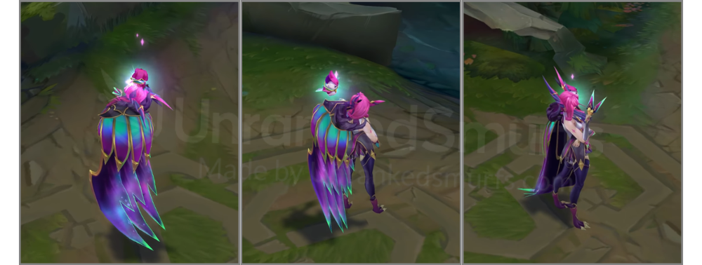 Star Guardian Xayah Back and profile in-game