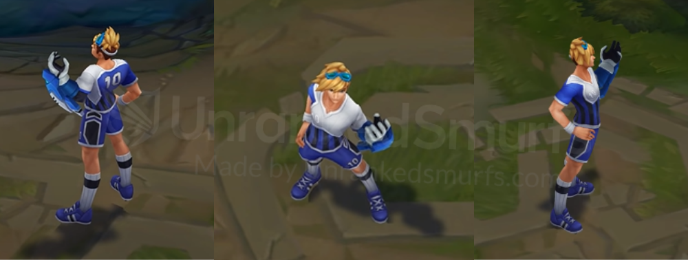 Striker Ezreal Back and profile in-game