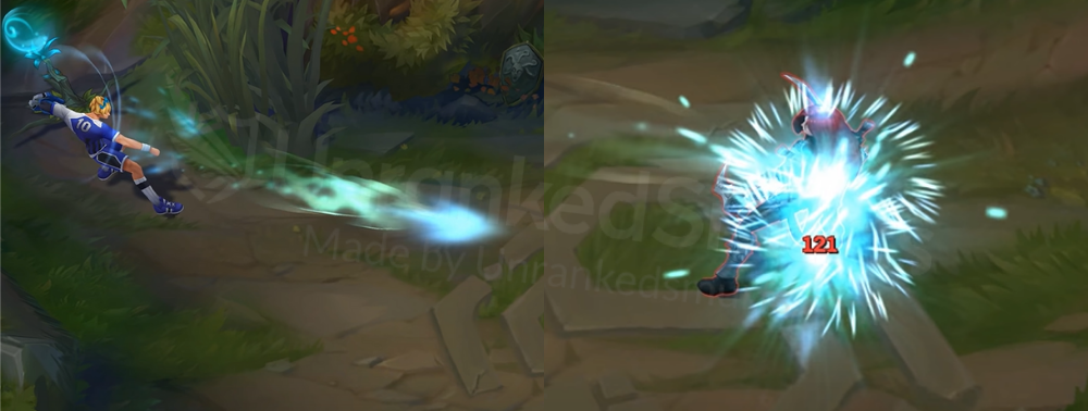 Striker Ezreal Q animation