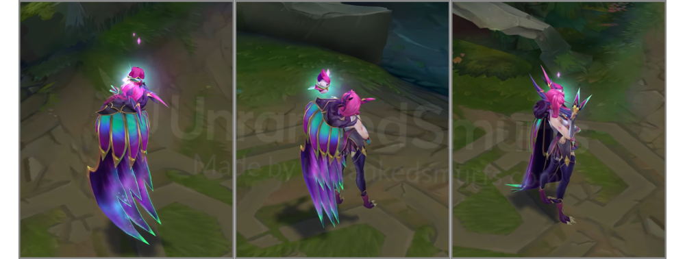 Sweetheart Xayah Back and profile in-game