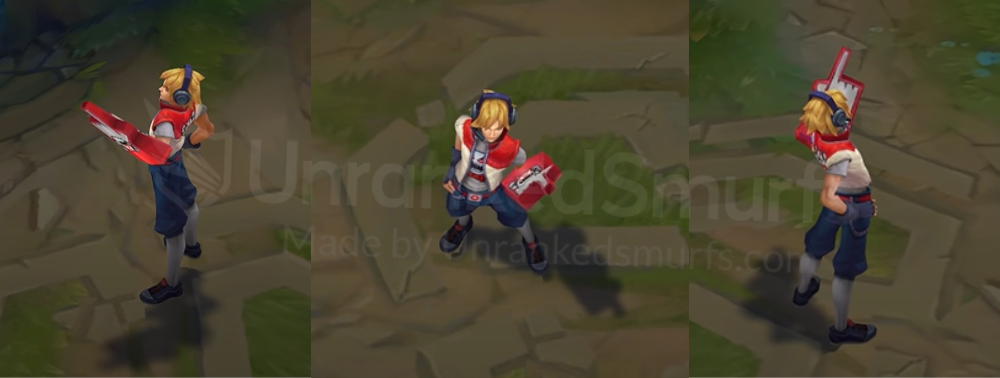 TPA Ezreal Back and profile in-game