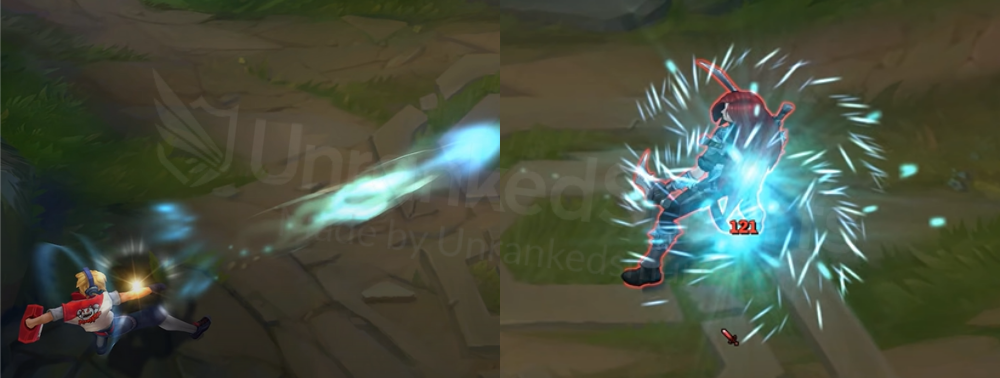 TPA Ezreal Q animation